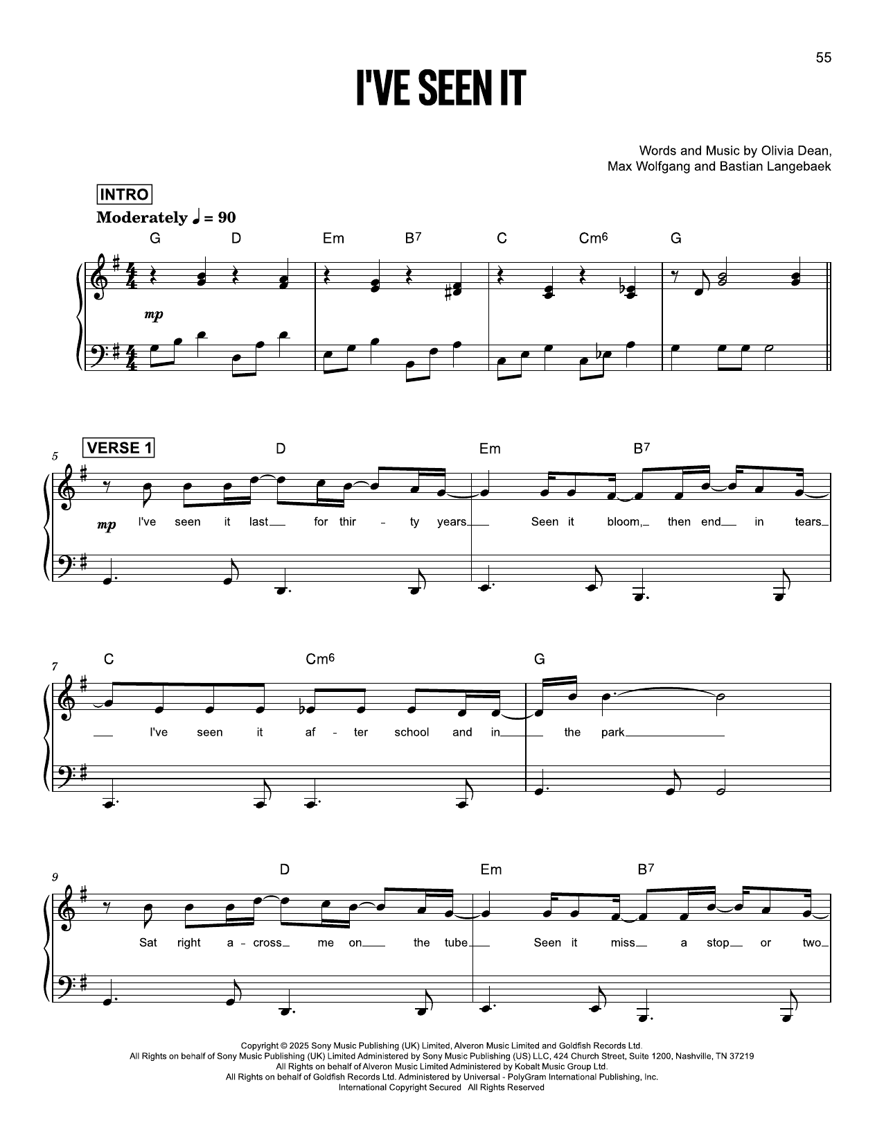 Produktgalerie: Seite 1 von 1 I've Seen It, Olivia Dean