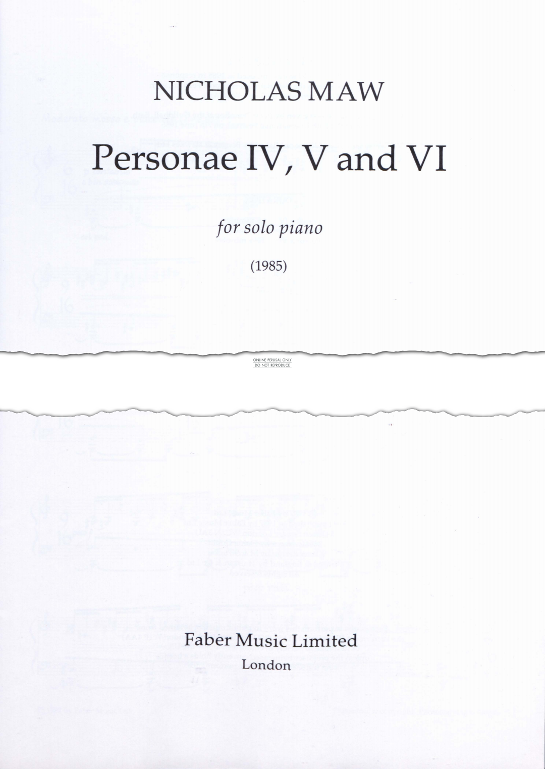 Product picture to: Personae IV