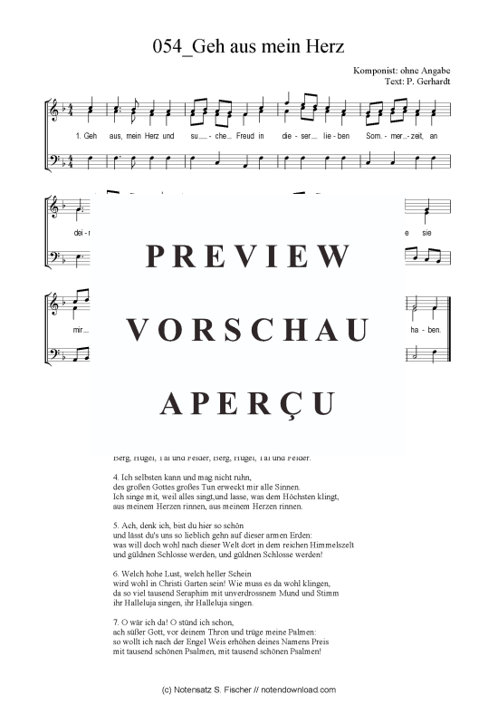 Product picture to: Geh aus mein Herz ohne Angabe / P. Gerhardt