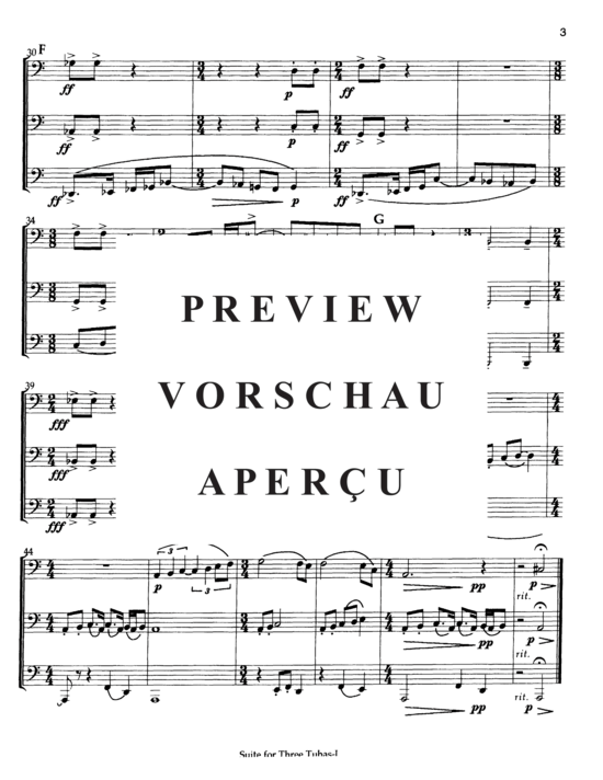Produktgalerie: Seite 6 von 21 Suite for Three Tubas , , (Tuba Trio)