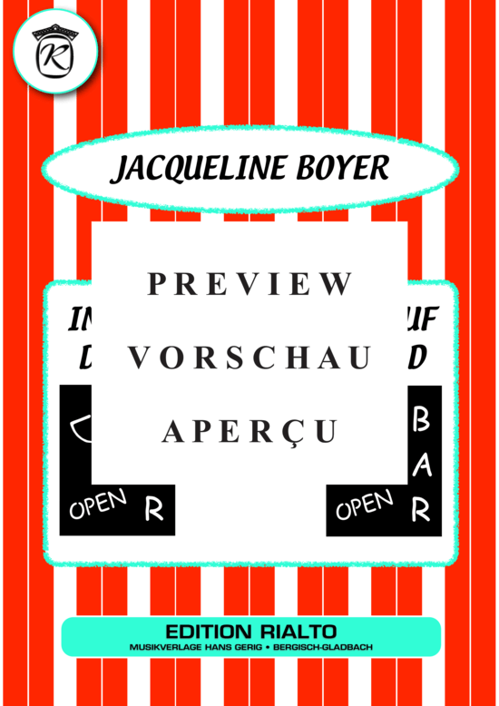 gallery: In der kleinen Bar auf dem Grand Boulevard , Boyer, Jacqueline, (Melodie-Stimmen in C/B/Es)