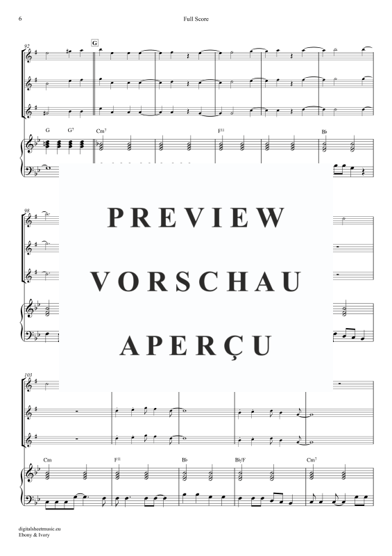Produktgalerie: Seite 7 von 11 Ebony And Ivory, McCartney, Paul/Wonder, Stevie, (Saxophon Trio AAA(T) + Klavier)