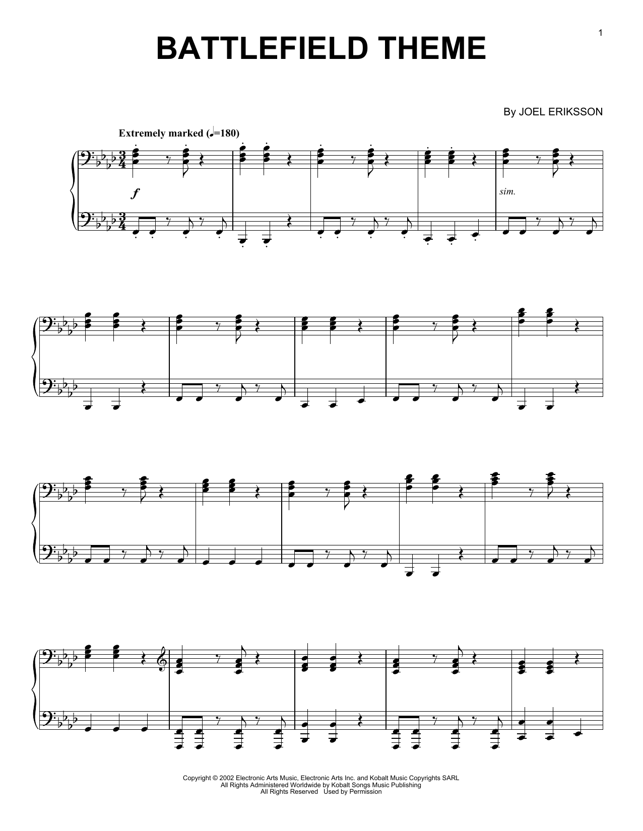 Produktbild zu: Battlefield Theme
