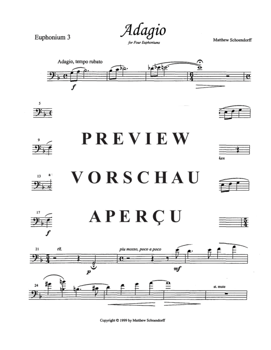 Product gallery: Page 19 of 21 Adagio , , (Euphonium/Tuba Quartet)