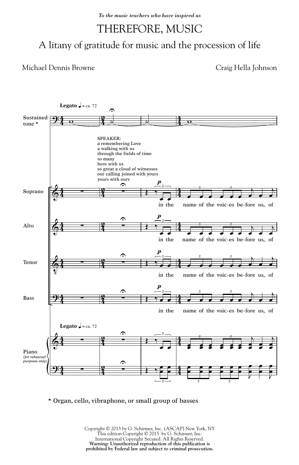 Product picture to: Therefore, Music