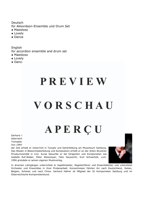 Product gallery: Page 3 of 11 FunTastisch - Suite, , (accordion ensemble and drumset)