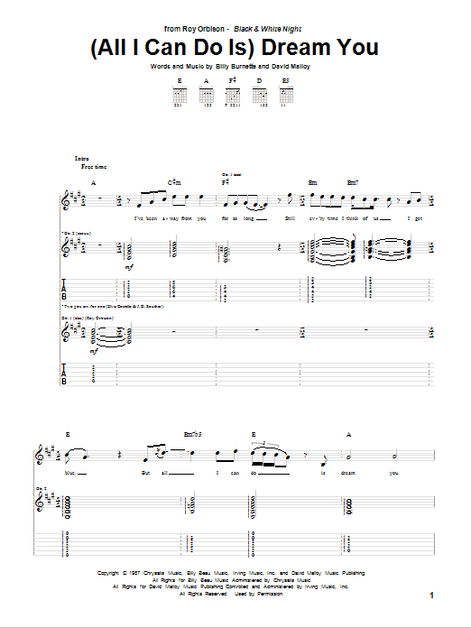 Product gallery: Page 1 of 1 (All I Can Do Is) Dream You, Roy Orbison