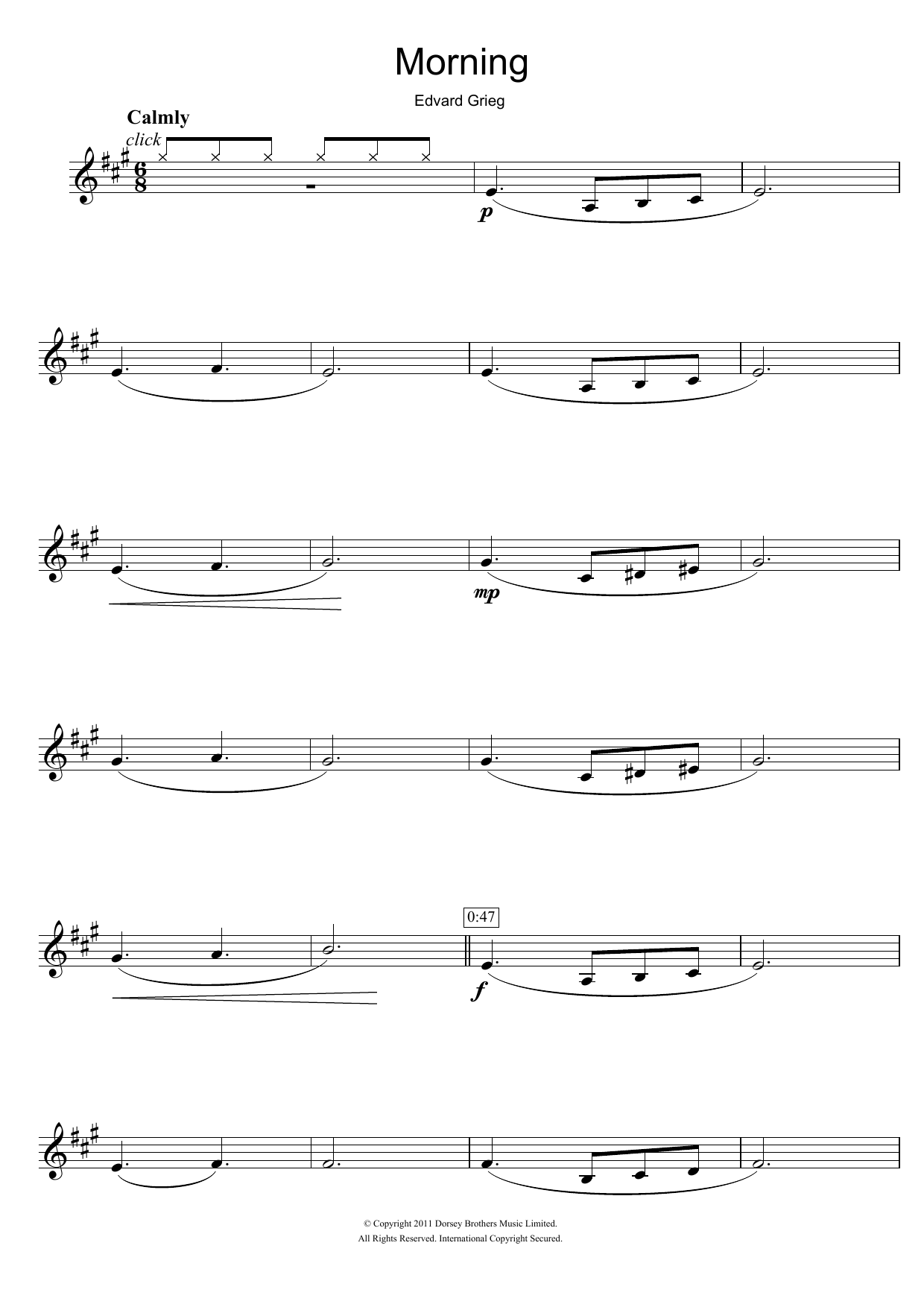 Product picture to:  Morning (from Peer Gynt Suite No.1) - Edvard Grieg