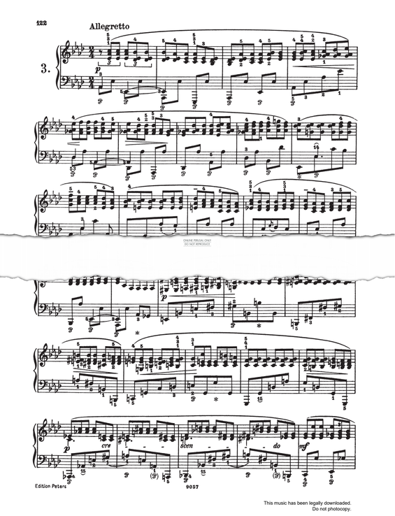 Produktgalerie: Seite 1 von 1 Etüde No.3 (from 'Trois nouvelles études'), Frederic Chopin, Klavier