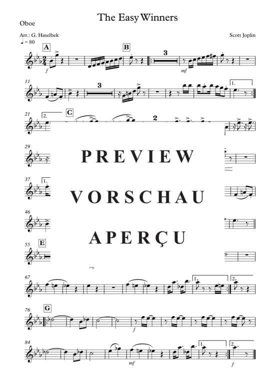 Produktgalerie: Seite 14 von 21 The Easy Winners , , (Concert Band)