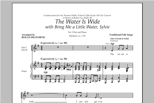 Product gallery: Page 1 of 1 The Water Is Wide (Bring Me A Little Water, Sylvie), Rollo Dilworth