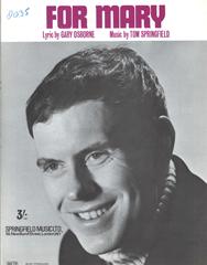 cover: For Mary, Tom Springfield, Gesang, Gitarre, Klavier