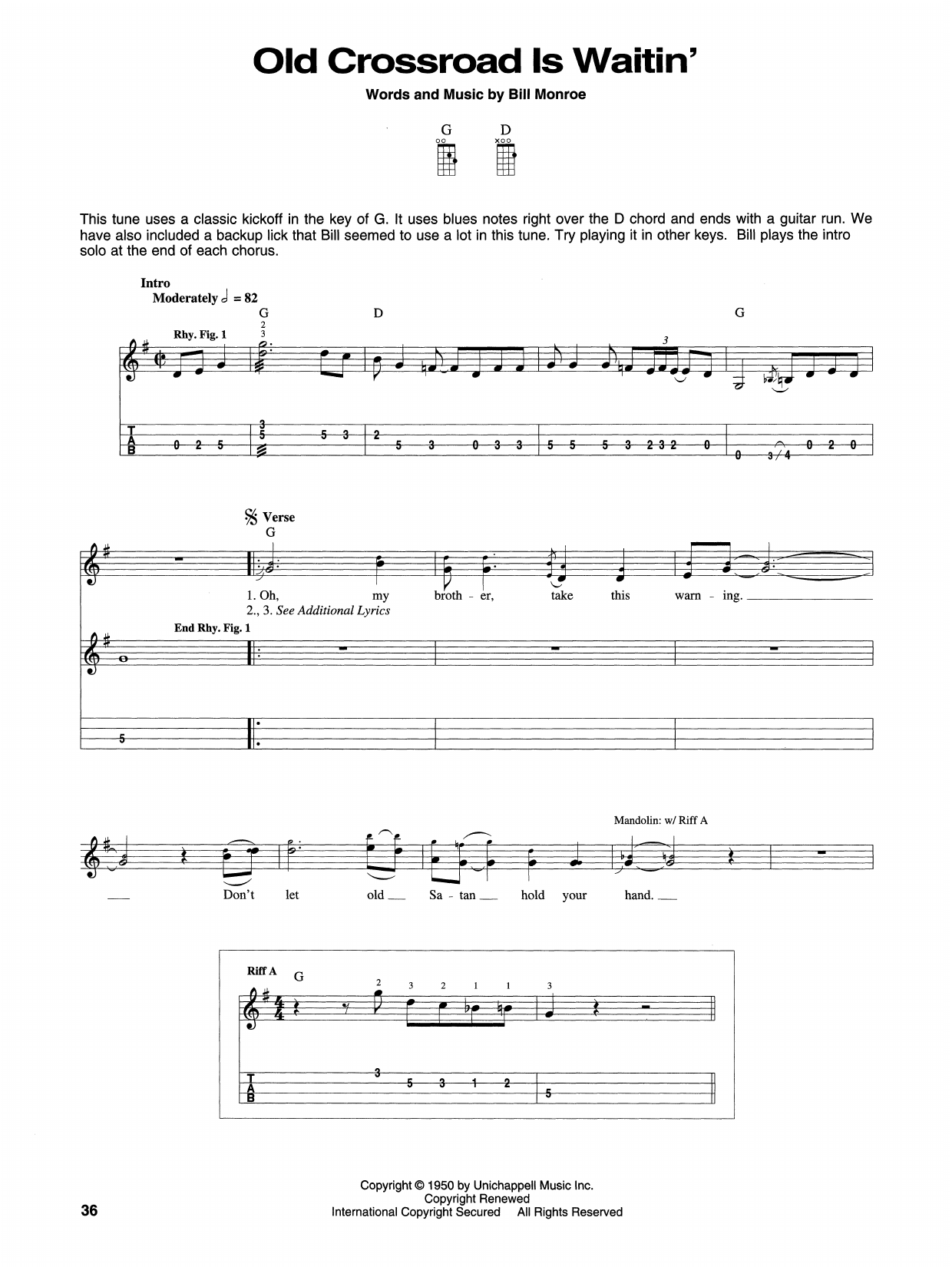 Produktgalerie: Seite 1 von 1 Old Crossroad Is Waitin', Bill Monroe
