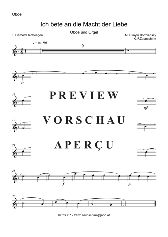 Product gallery: Page 4 of 6 Ich bete an die Macht der Liebe , , (oboe + organ)