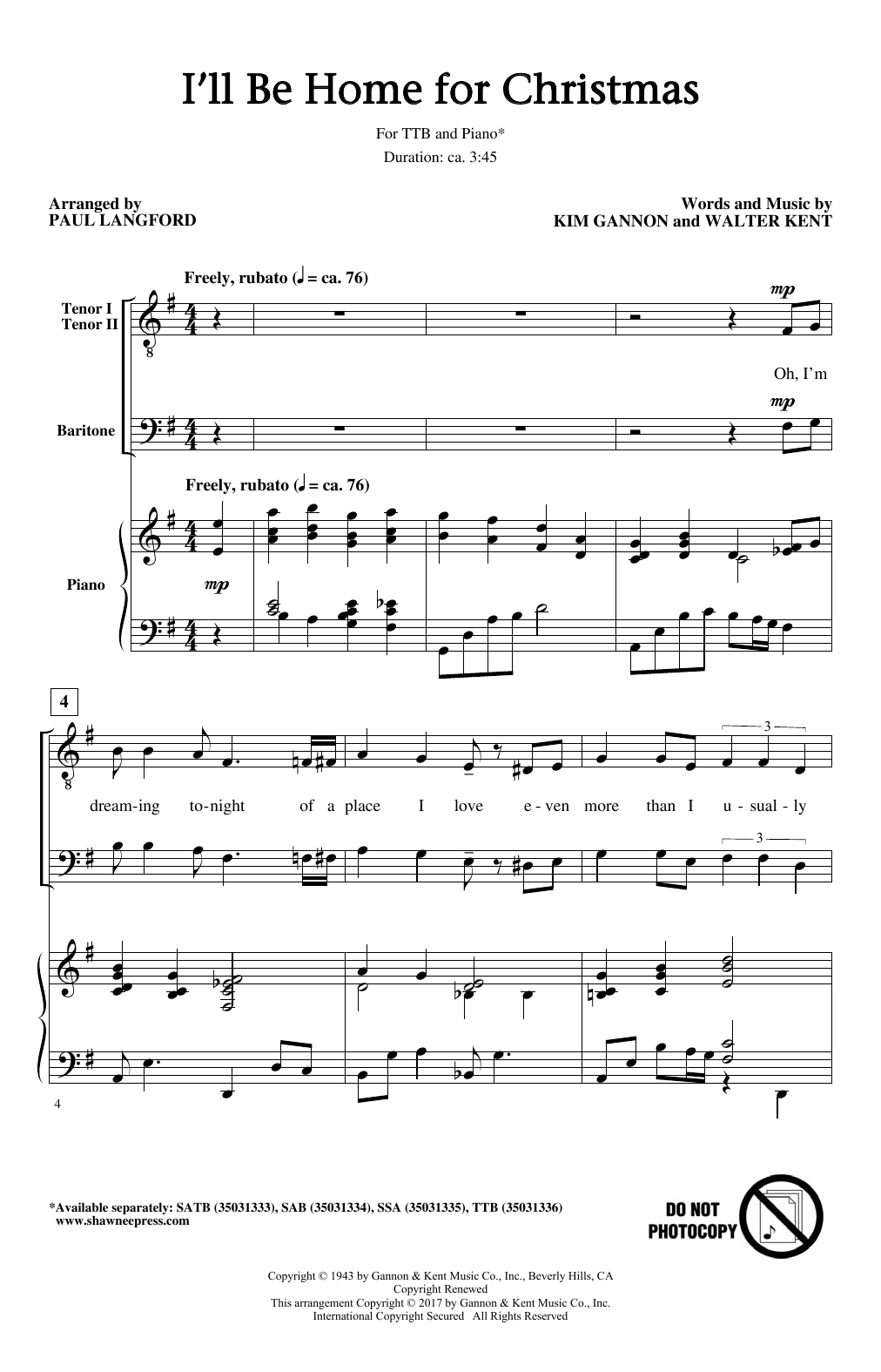 Produktbild zu: I'll Be Home For Christmas