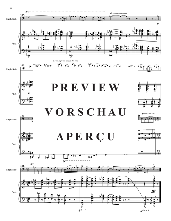 Product gallery: Page 19 of 20 Euphonium Sketches , , (baritone/pos + piano)