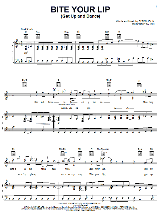 Produktbild zu: Bite Your Lip (Get Up And Dance)