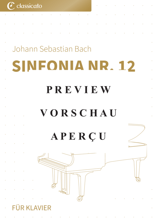gallery: Sinfonia Nr. 12 - BWV 798 , , (Klavier Solo)