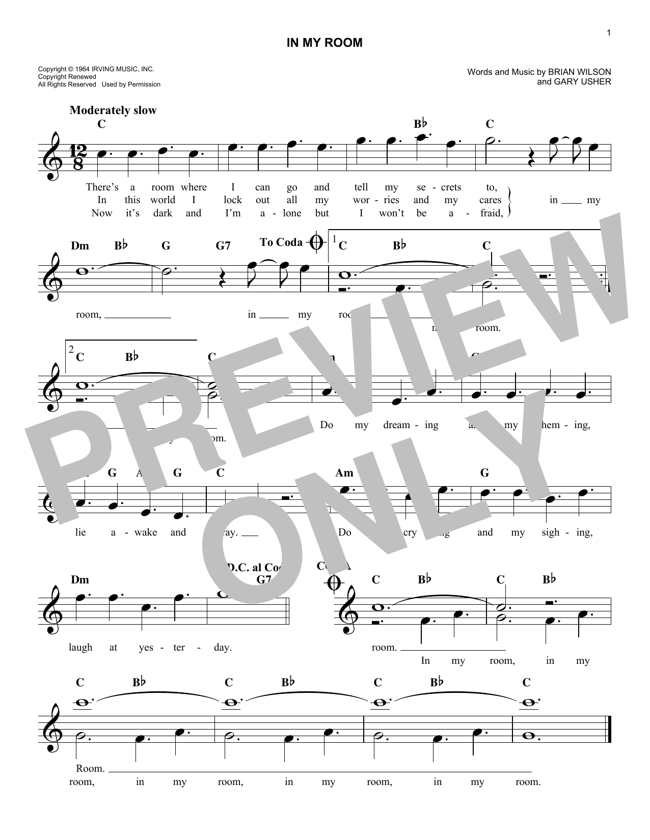 Produktgalerie: Seite 1 von 1 In My Room, The Beach Boys