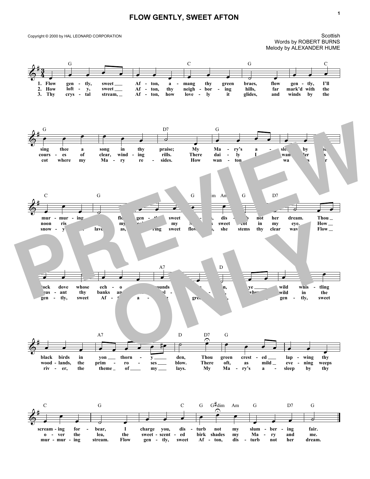 Product gallery: Page 1 of 1 Flow Gently, Sweet Afton, Robert Burns