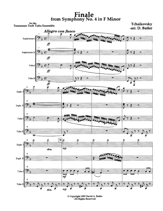 gallery: Finale from Symphony No. 4 , , (Tuba Quartett EETT)