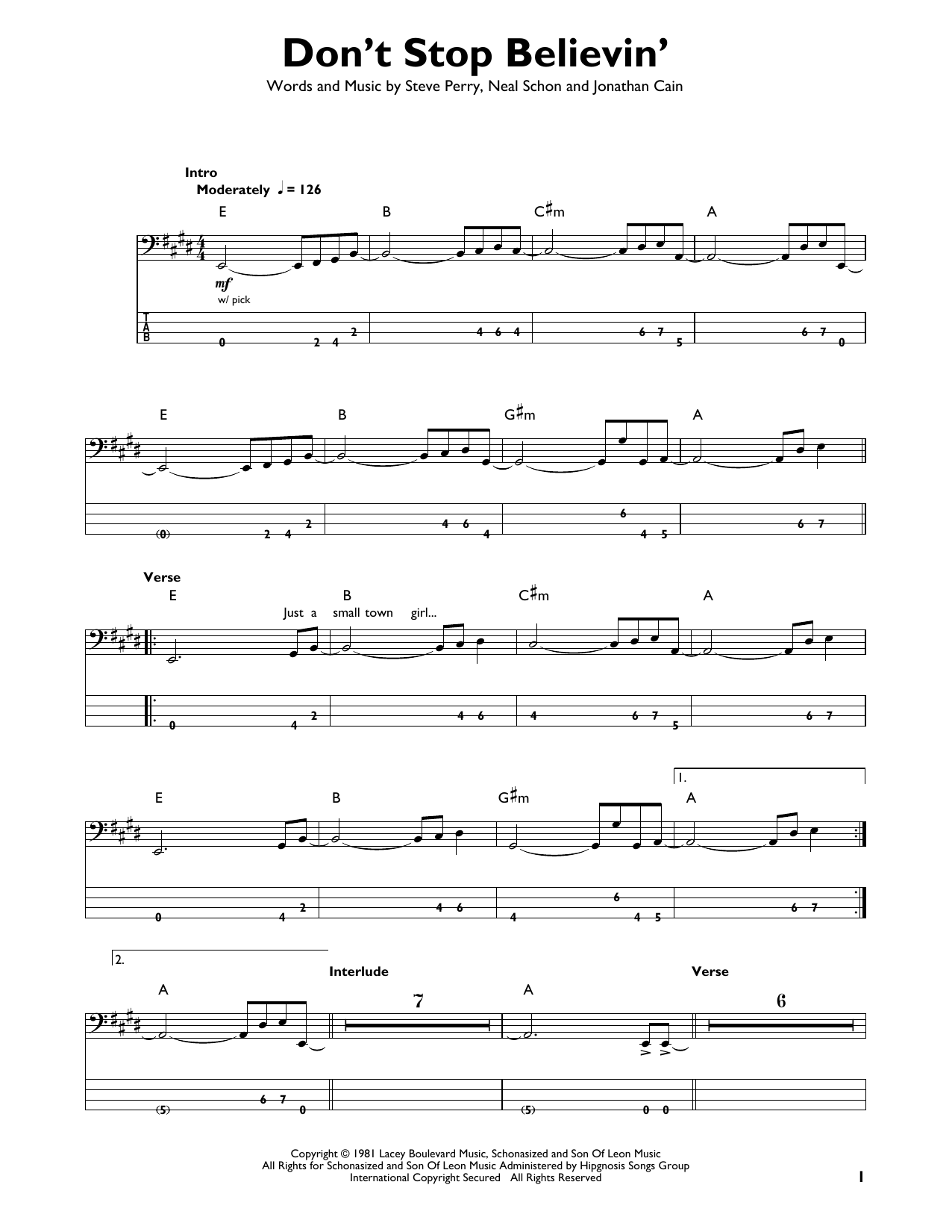 Product picture to: Don't Stop Believin' - Journey