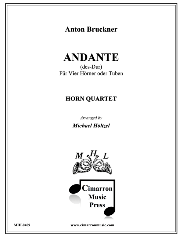 cover: Andante in Des-Dur, , Horn/Tuba Quartet