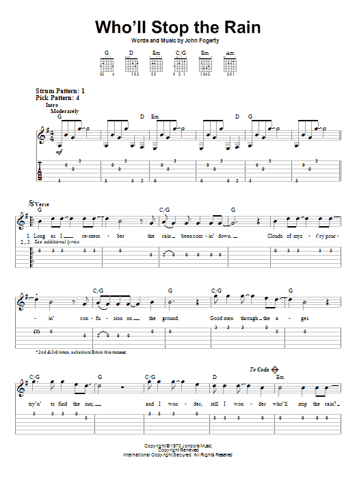 Product gallery: Page 1 of 1 Who'll Stop The Rain, Creedence Clearwater Revival
