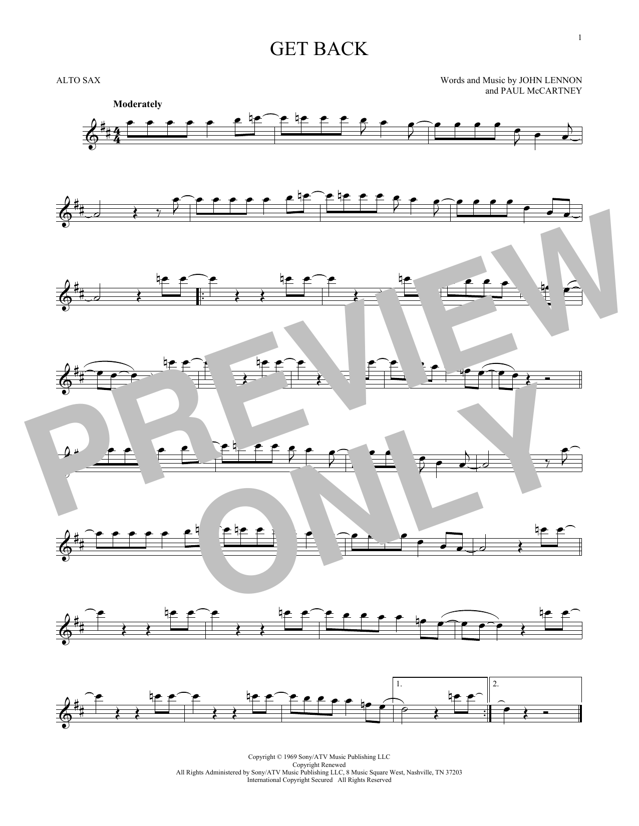 Product gallery: Page 1 of 1 Get Back, The Beatles