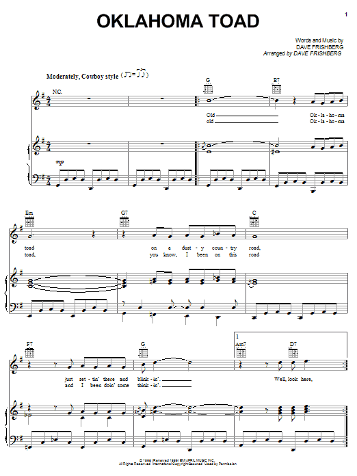 Produktbild zu: Oklahoma Toad