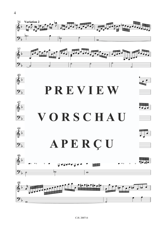 gallery: Choral mit Variationen, , (Violine und Basso Continuo)