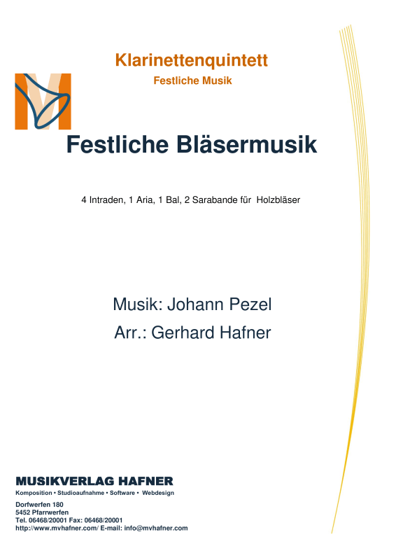 Product picture to: Festliche BläsermusikJohann Pezel
