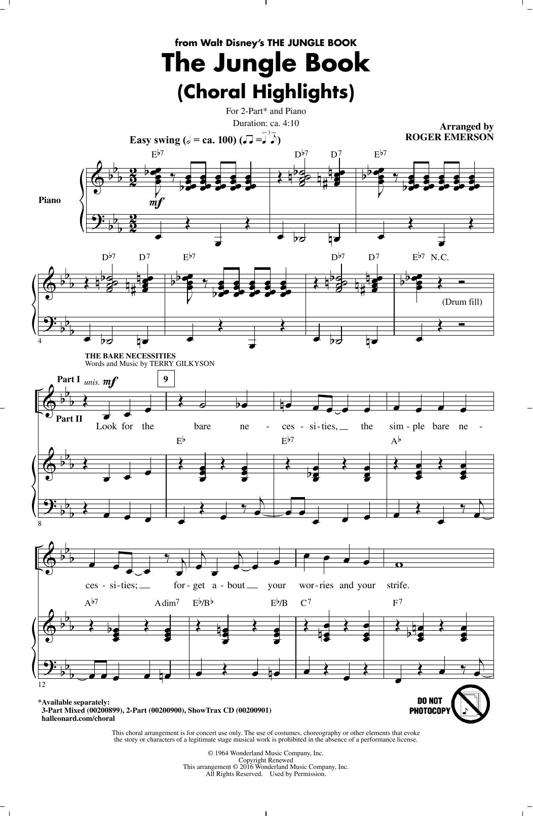 Product picture to: The Jungle Book (Choral Highlights)