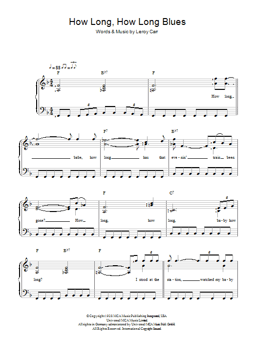 Produktbild zu: How Long How Long Blues