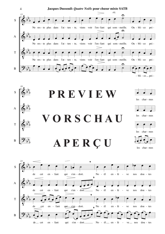 Product gallery: Page 5 of 21 Quatre Noëls , , (mixed choir SATB)