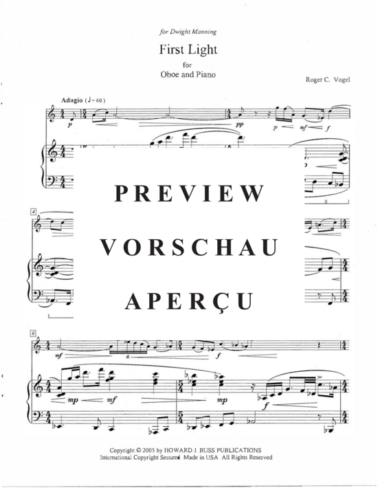 Produktgalerie: Seite 3 von 13 First Light , , (Oboe und Klavier)