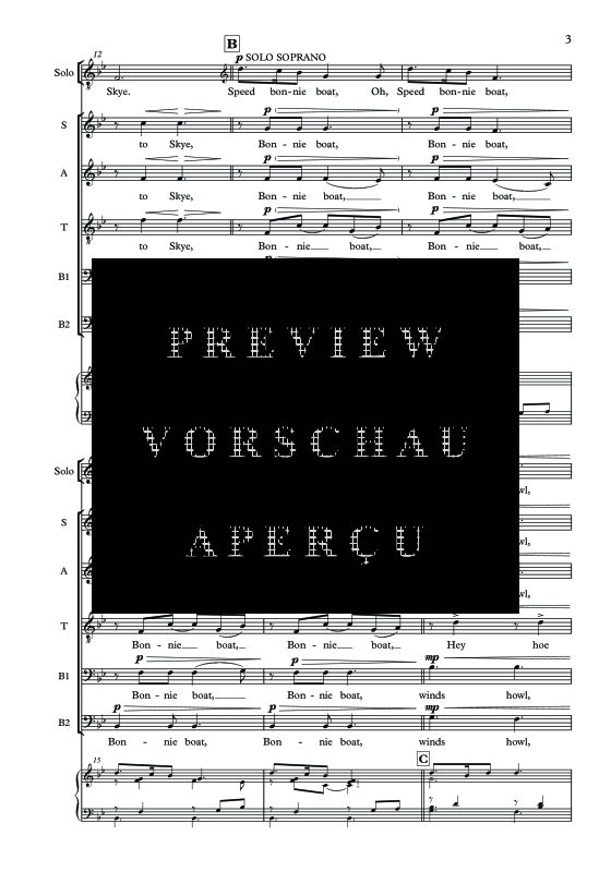 Produktgalerie: Seite 6 von 11 The Skye Boat Song, , Tenor Solo, Gemischter Chor und Klavier