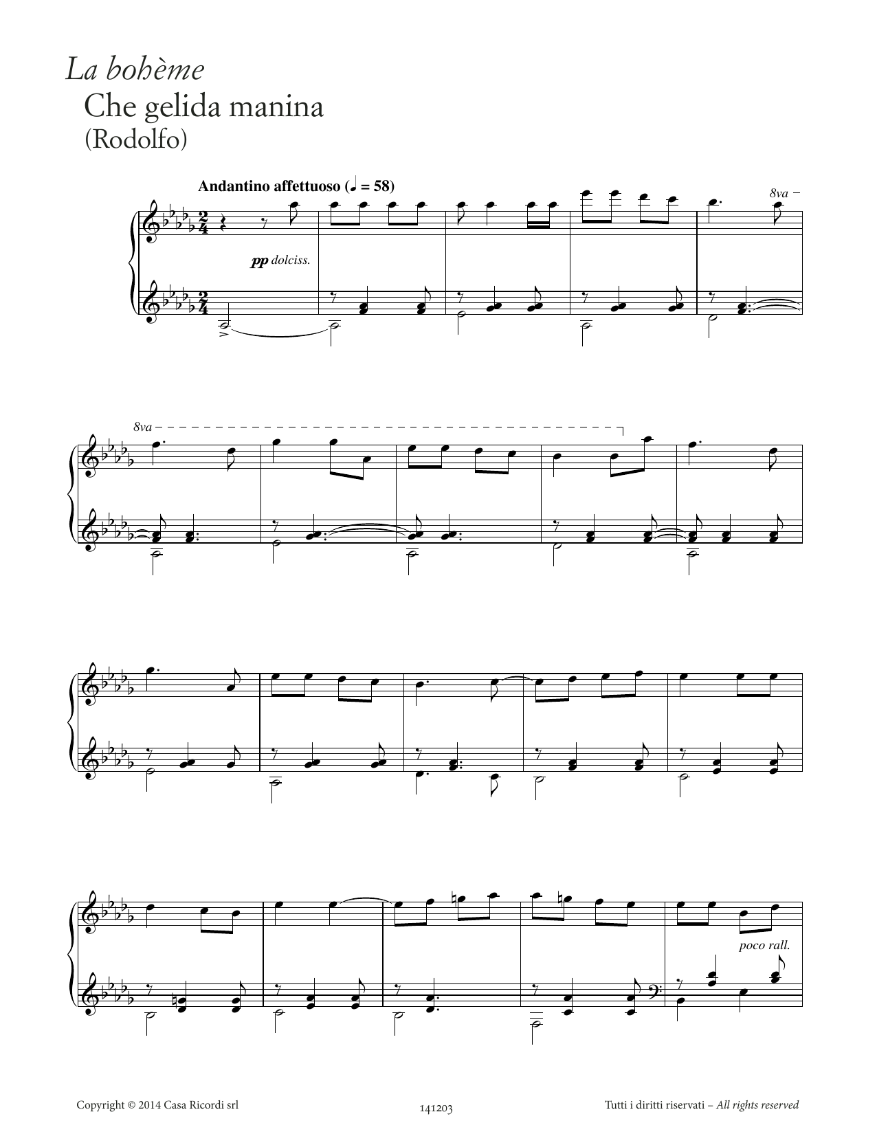 Produktbild zu: Che gelida manina (from La Bohème)