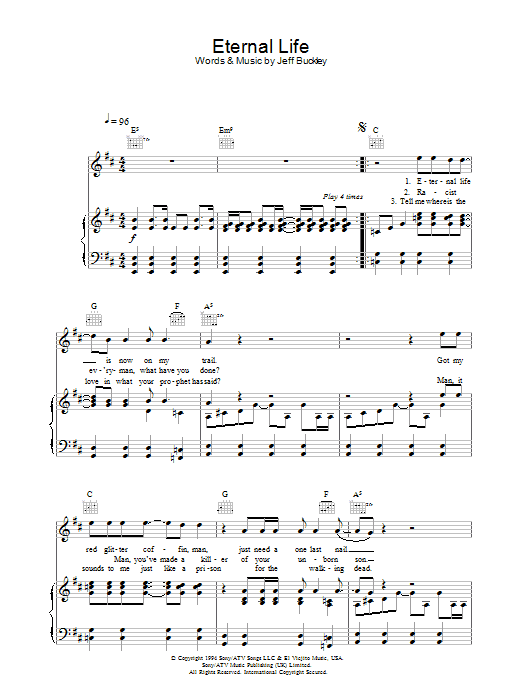 Product gallery: Page 1 of 1 Eternal Life, Jeff Buckley