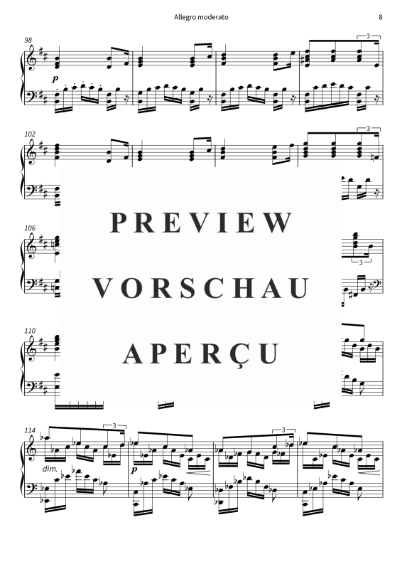 Product gallery: Page 10 of 11 Vier Lieder für das Pianoforte op. 8, , Piano Solo