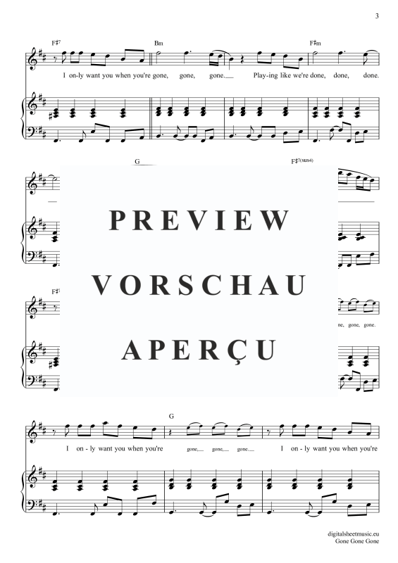 Produktgalerie: Seite 11 von 11 Gone Gone Gone, Guetta, David Swims, Teddy Tones And I, Gesang mit Klavierbegleitung