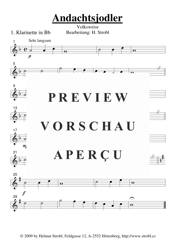 gallery: Andachtsjodler, , Klarinettenquartett