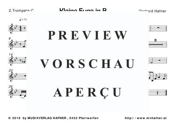 Produktgalerie: Seite 10 von 11 Kleine Fuge in B für 5 Blechbläser, , (Blechbläser Quintett)