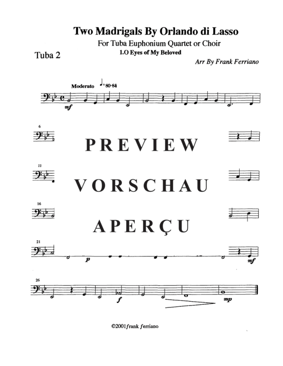 Produktgalerie: Seite 13 von 14 Two Madrigals , , (Tuba Quartett EETT)