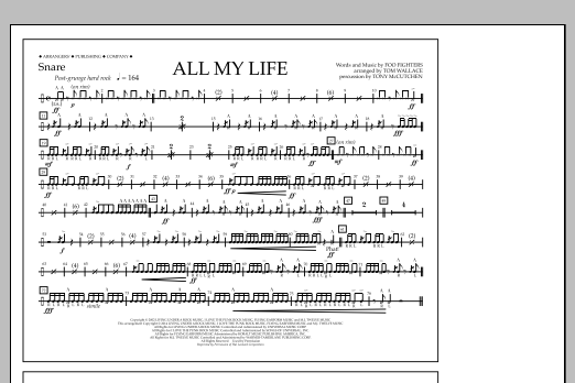 Produktbild zu:  All My Life - Snare - Tom Wallace