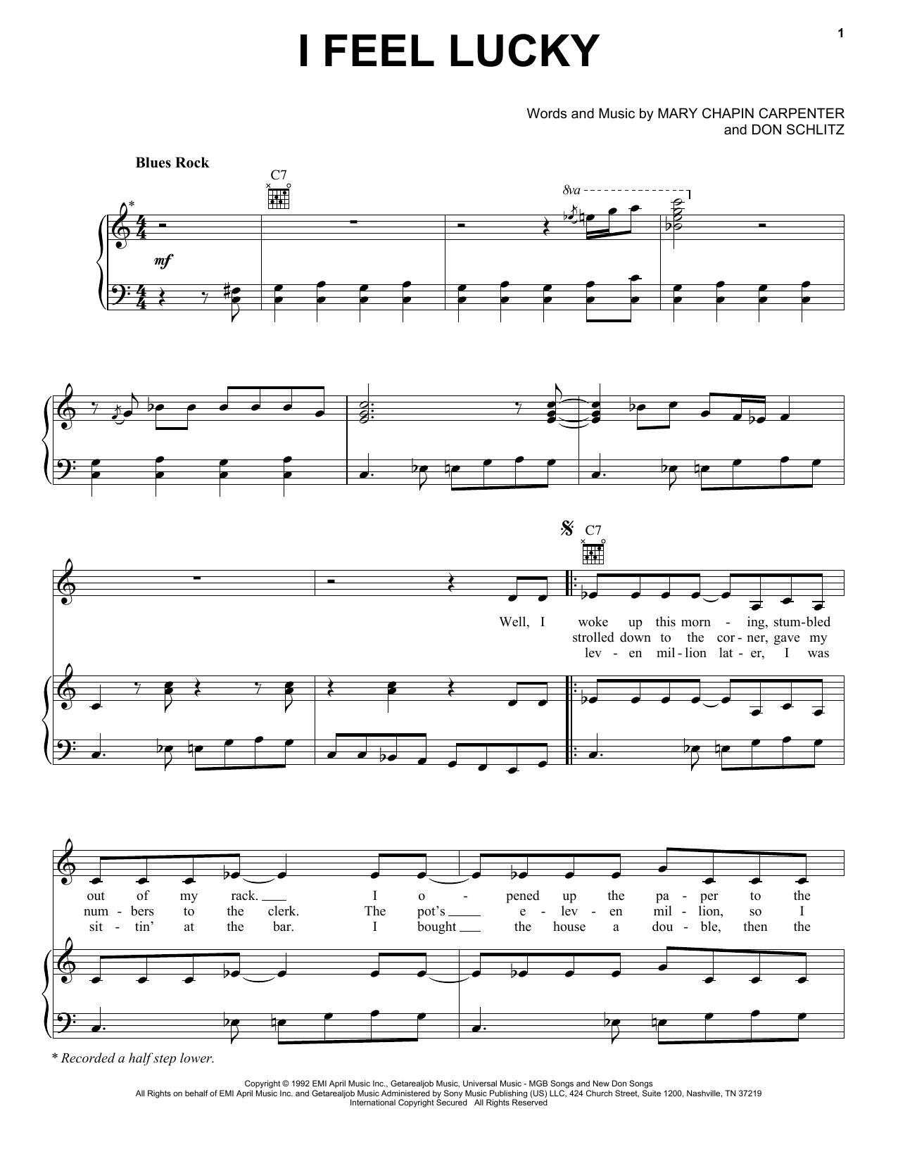 Produktbild zu:  I Feel Lucky - Mary Chapin Carpenter