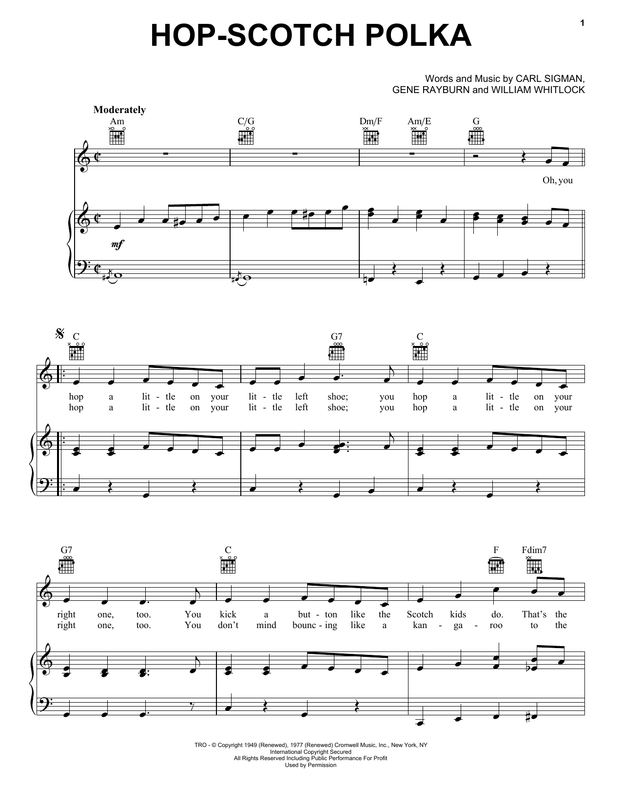 Product gallery: Page 1 of 1 Hop-scotch Polka, Carl Sigman