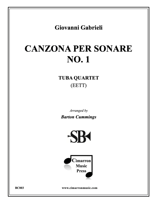 Produktbild zu: Canzona per Sonare No. 1, "La Spiritata"Giovanni Gabrieli