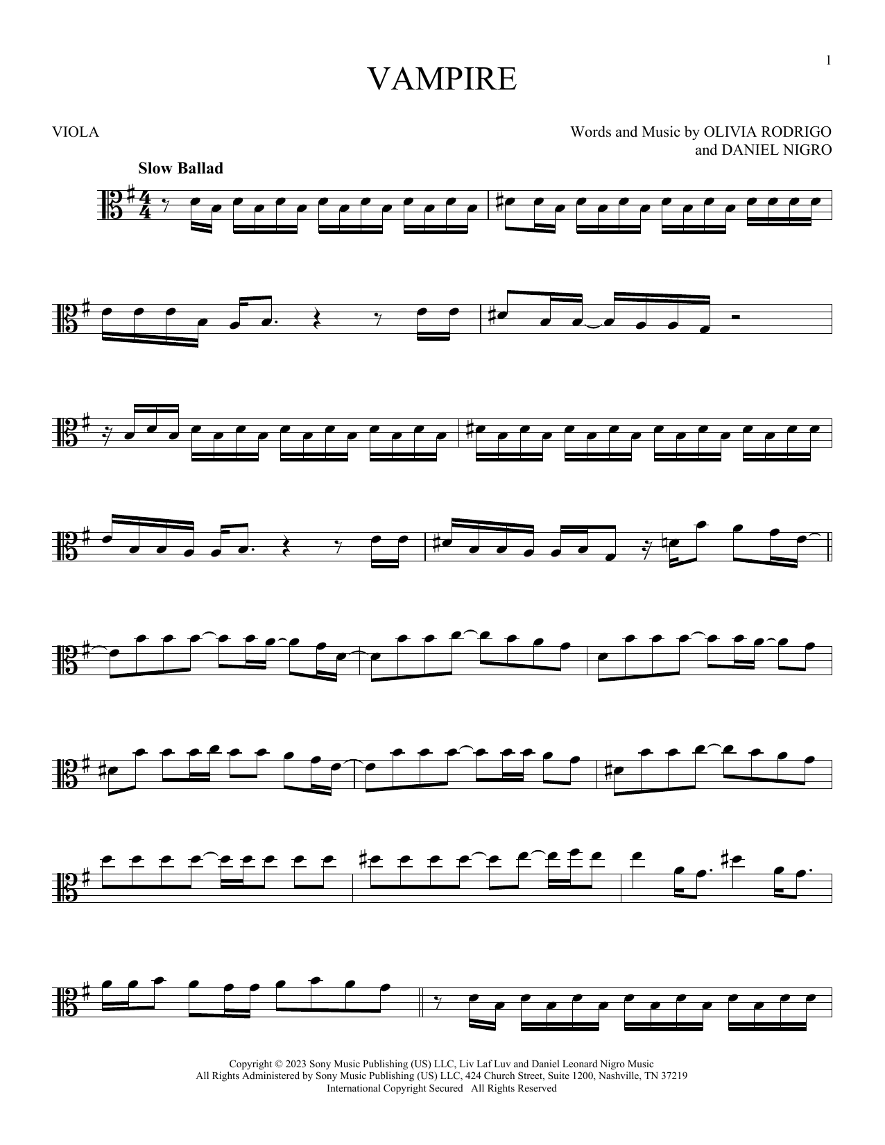 Product gallery: Page 1 of 1 vampire, Olivia Rodrigo