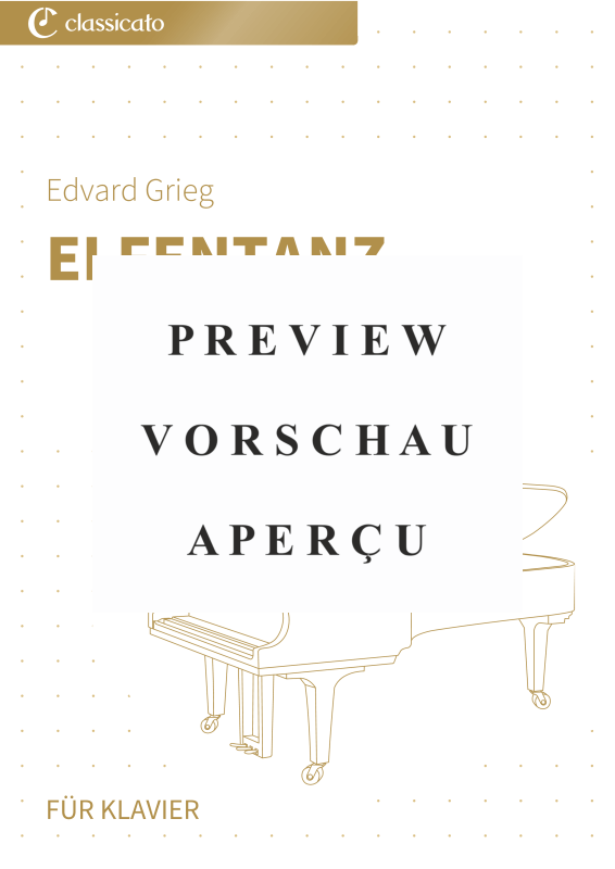 Produktgalerie: Seite 2 von 6 Elfentanz - op. 12 Nr. 4 - Leicht spielbare Klavierfassung, , Klavier Solo